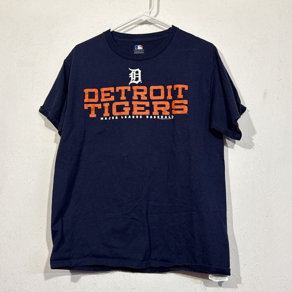 Detroit Tigers Mens M T Shirt Genuine Merchandise 100% Cotton MLB Fast Ship